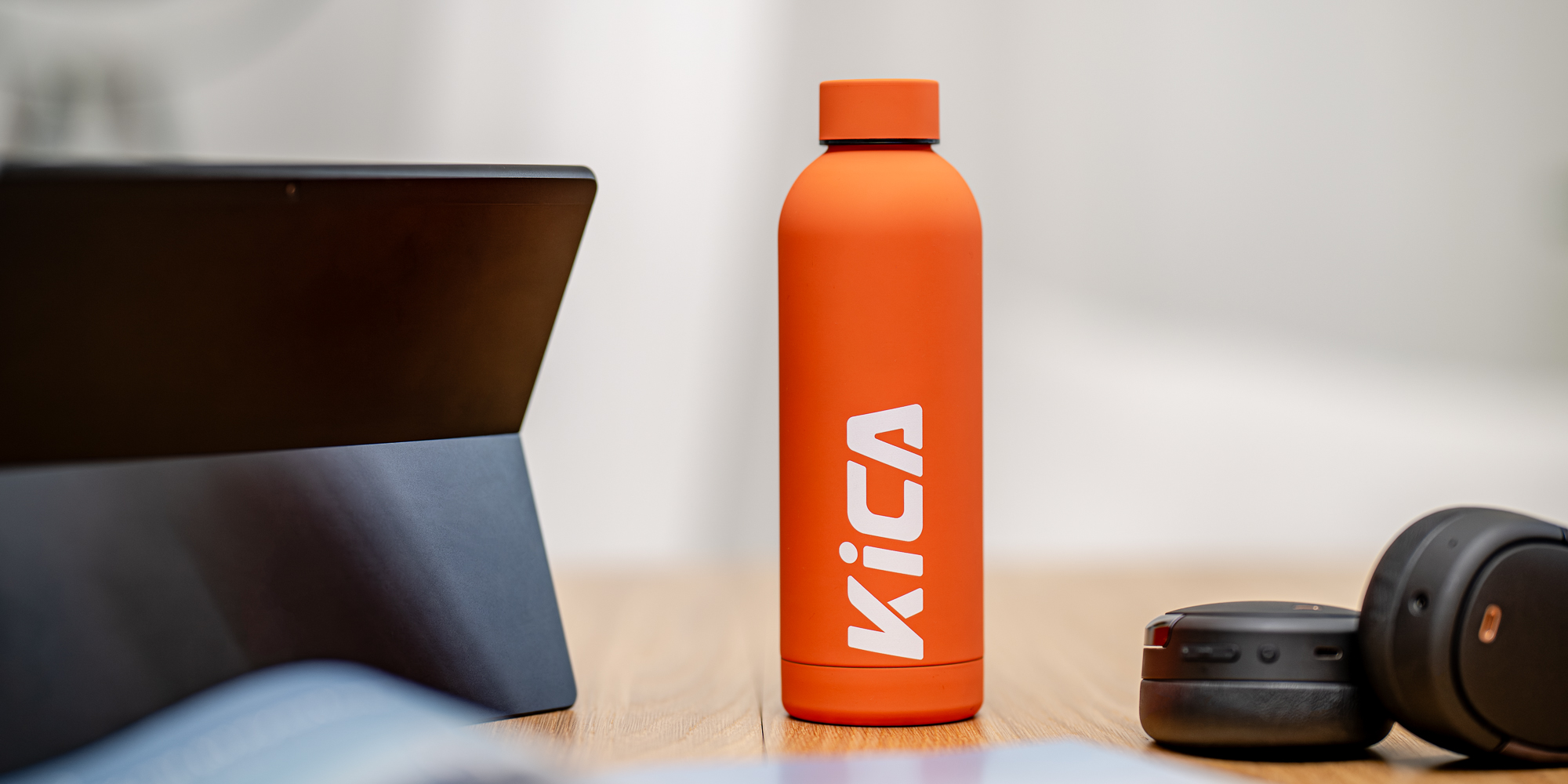 Butelka stalowa KiCA Active 500 ml - czarna